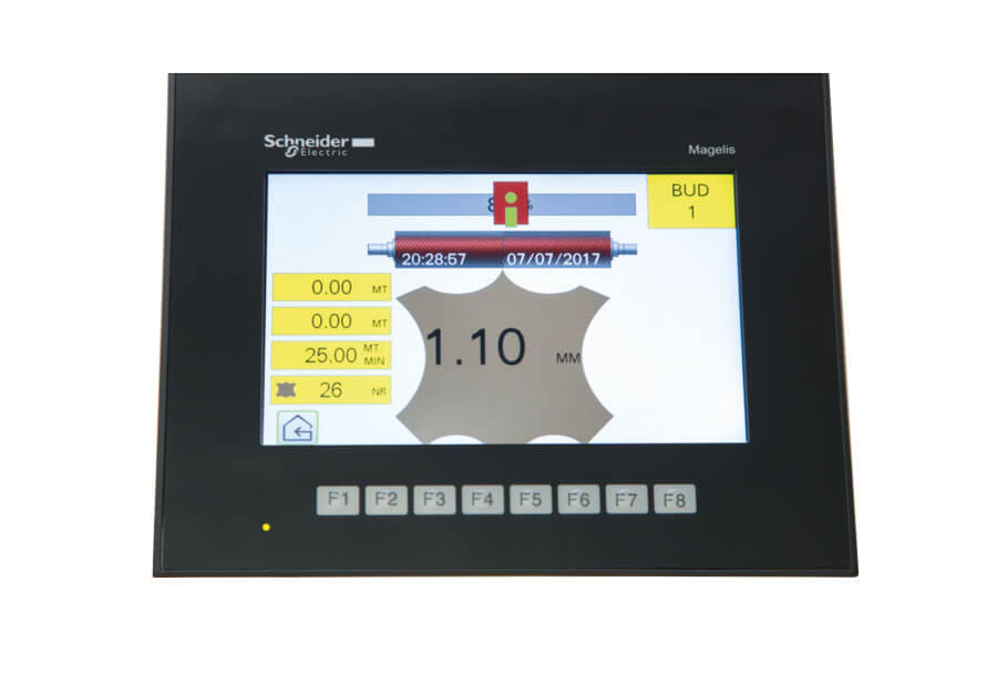 pannello touch screen rasatrice