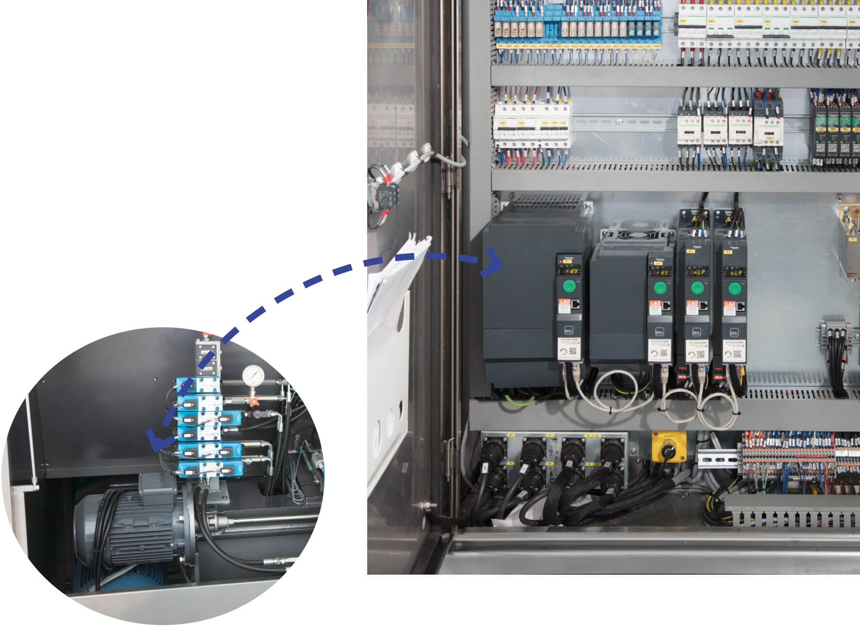 inverter to control the blade rotation speed